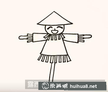 稻草人兒童畫