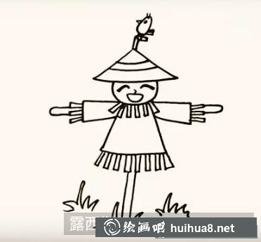 稻草人兒童畫