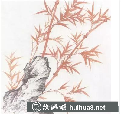 《朱竹》范畫步驟