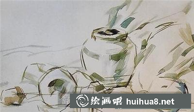 陶罐、土豆、白菜靜物的畫法