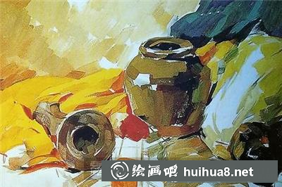 陶罐、土豆、白菜靜物的畫法