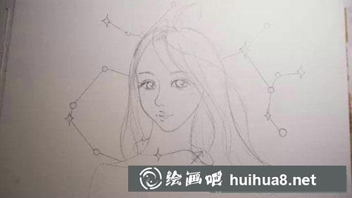 射手座女孩素描教程