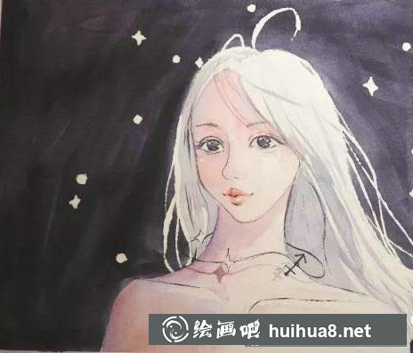射手座女孩素描教程
