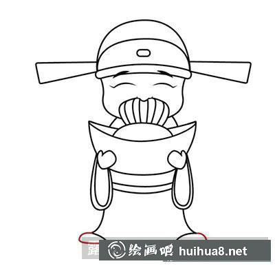 兒童畫(huà)教程：教你畫(huà)財(cái)神