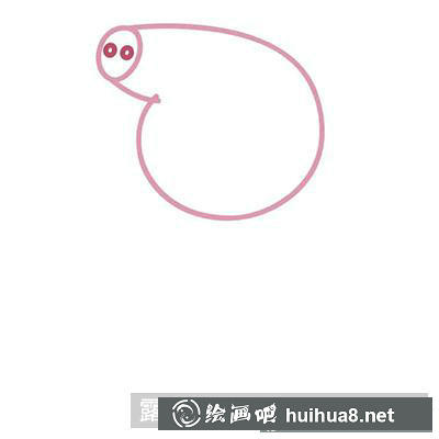 兒童畫教程：教你畫佩奇媽媽