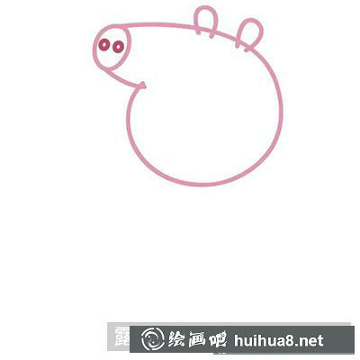 兒童畫教程：教你畫佩奇媽媽