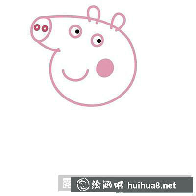兒童畫教程：教你畫佩奇媽媽