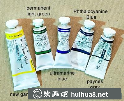 極光水彩畫步驟