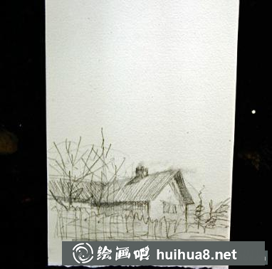 極光水彩畫步驟