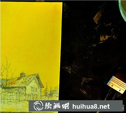 極光水彩畫步驟