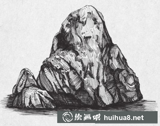 假山石的畫法