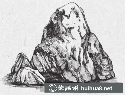 假山石的畫法