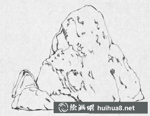 假山石的畫法