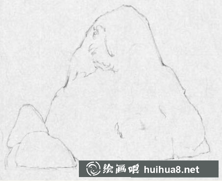 假山石的畫法