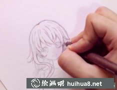 超萌粉色雙馬尾繪制技巧