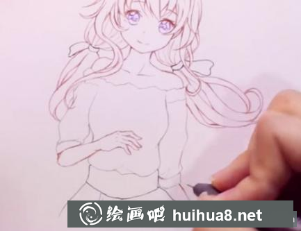 雙馬尾女孩的畫法