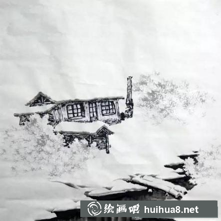 國(guó)畫雪景的畫法 國(guó)畫雪景的畫法