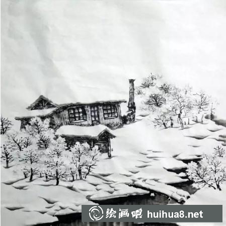 國(guó)畫雪景的畫法 國(guó)畫雪景的畫法