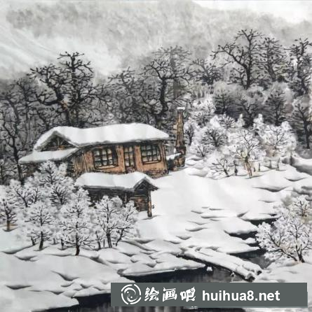 國(guó)畫雪景的畫法 國(guó)畫雪景的畫法