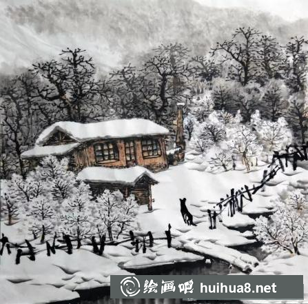 國(guó)畫雪景的畫法 國(guó)畫雪景的畫法