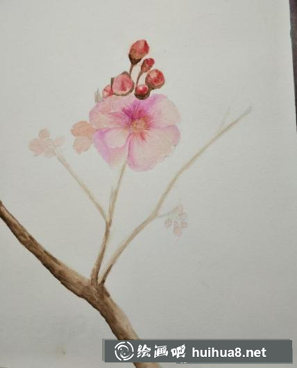 水彩畫一枝花