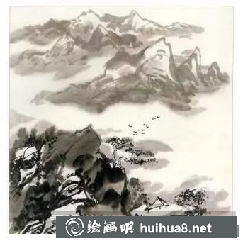 云煙霧靄的畫法