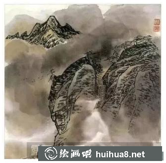 云煙霧靄的畫法