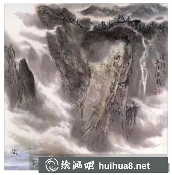云煙霧靄的畫法