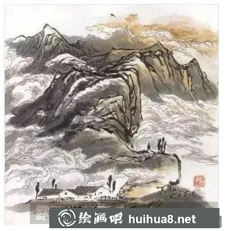 云煙霧靄的畫法