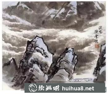 云煙霧靄的畫法
