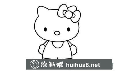 兒童畫Kitty貓教程