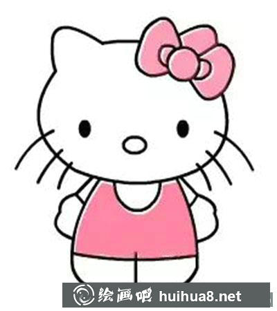 兒童畫Kitty貓教程