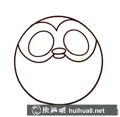 兒童畫貓頭鷹