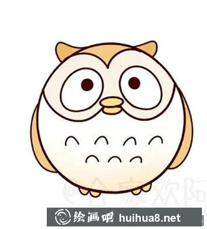 兒童畫貓頭鷹