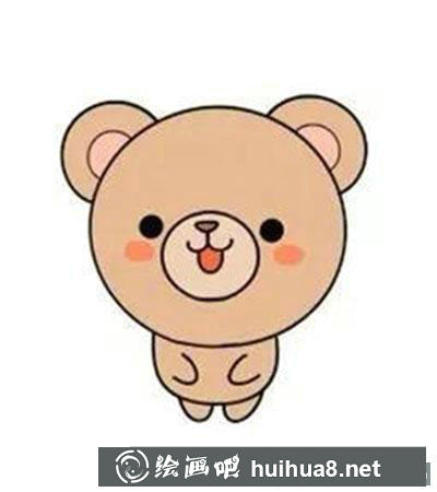 兒童畫小熊上色