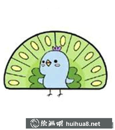 兒童畫孔雀畫法教程 兒童畫孔雀畫法教程
