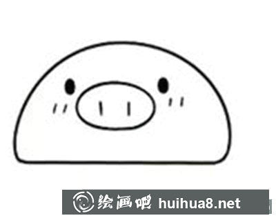 兒童畫小豬