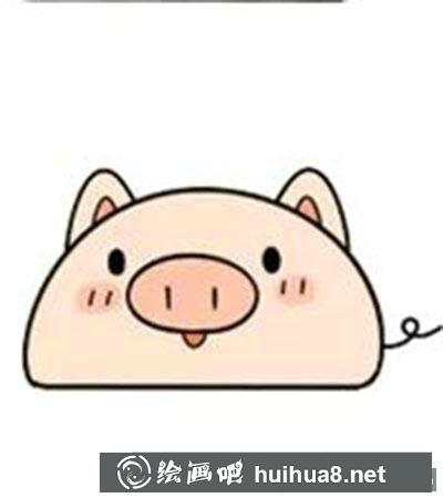 兒童畫小豬