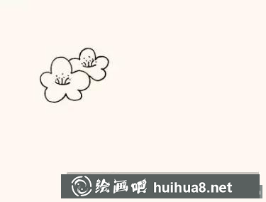 梅花兒童畫