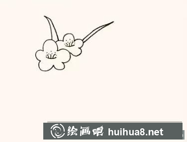 梅花兒童畫
