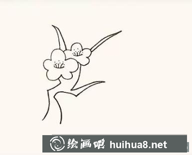 梅花兒童畫
