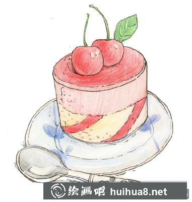 巧克力曲奇彩鉛畫