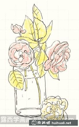 花卉彩鉛