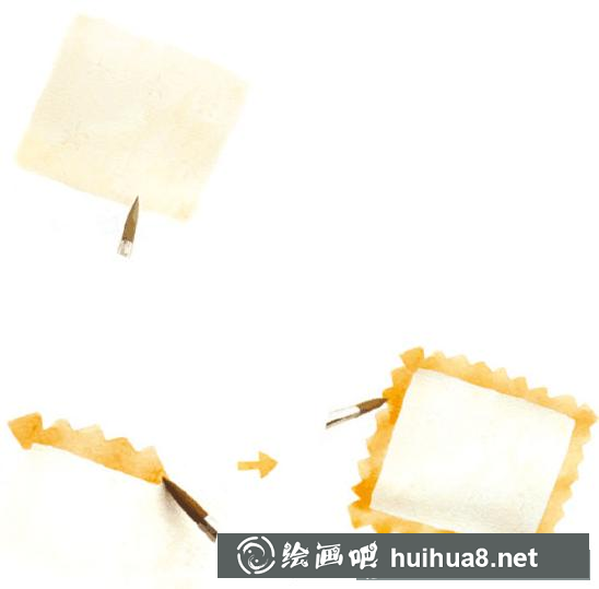 手帕水彩畫