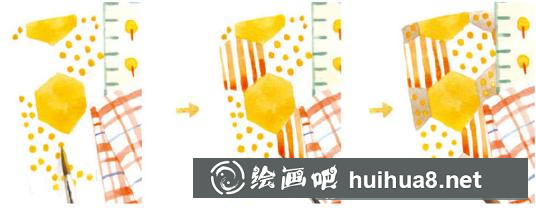 手帕水彩畫