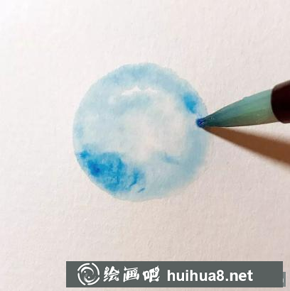 水彩畫(huà)地球儀
