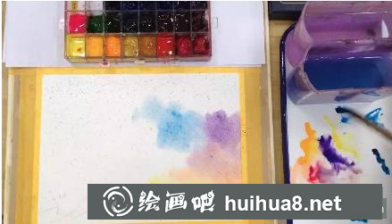 簡(jiǎn)單唯美的水彩畫星空