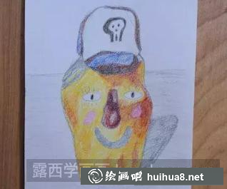 彩鉛畫陶瓷玩偶