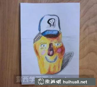 彩鉛畫陶瓷玩偶