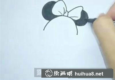 兒童畫教程：教大家畫米妮